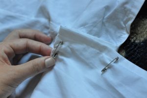 How to shorten a crib skirt