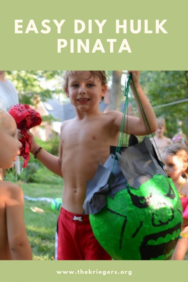 Easy DIY Hulk Pinata