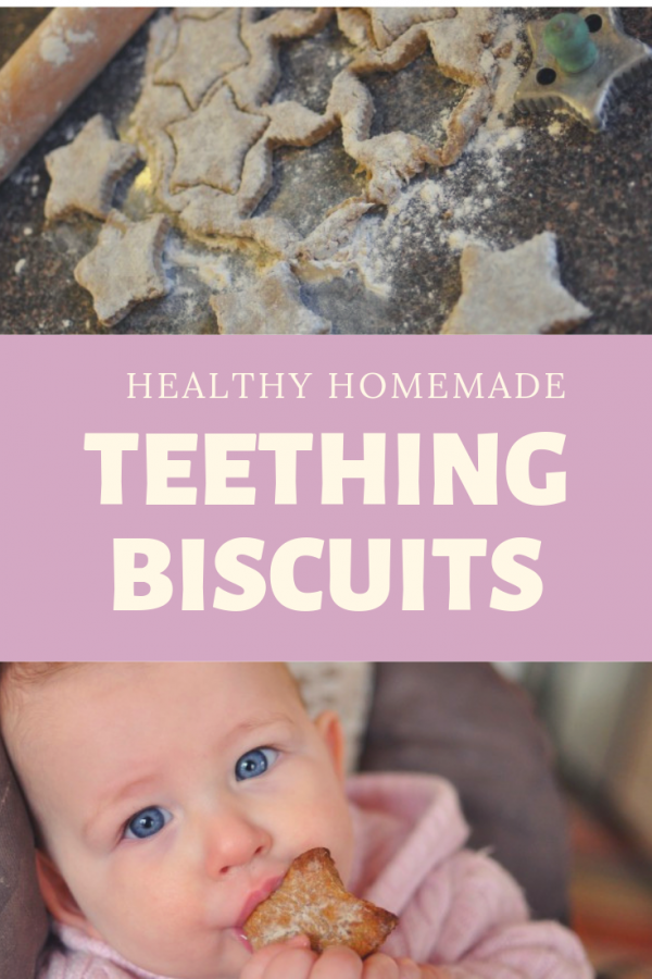 Healthy homemade teething biscuits