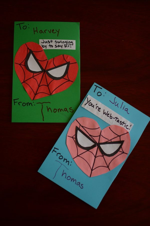 Easy DIY Spiderman Valentines for kids and toddlers