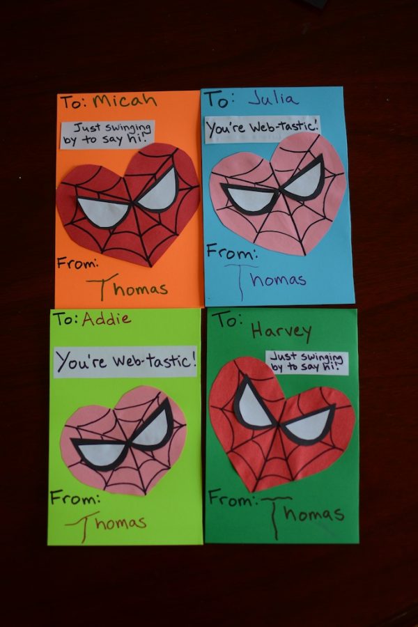 Easy DIY Spiderman Valentines for kids and toddlers
