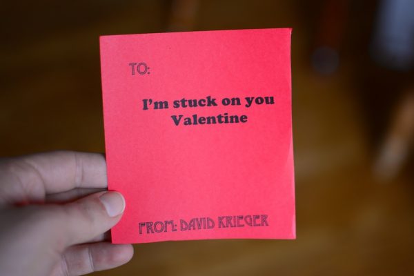Easy DIY Valentines for kids Sticky hand valentines